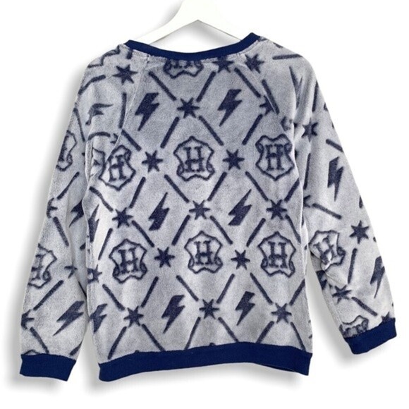 Harry Potter Sweater M Fleece Soft Fuzzy Crew Neck Lounge Top - Picture 7 of 14